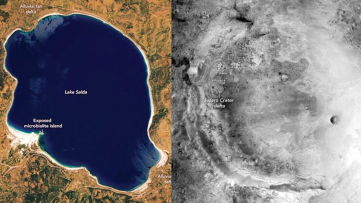 Mars'taki Jezero Krateri ve Salda Gölü Benzerliği
