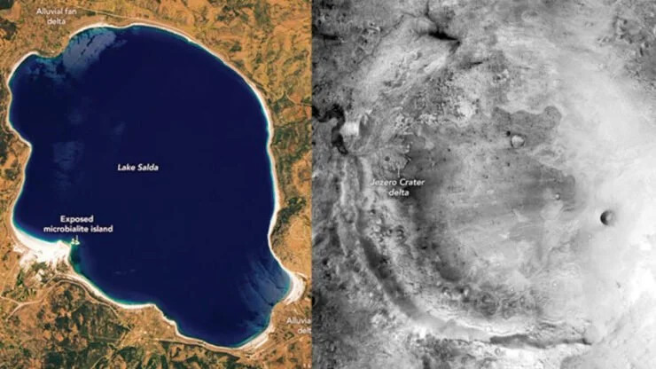 Mars’taki Jezero Krateri ve Salda Gölü Benzerliği